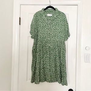 Olive Clothing Rosie Babydoll Dress Green Size L